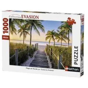Nathan - Puzzle 1000 pièces - Plage de Floride - Susanne Kremer - Adul... pas cher