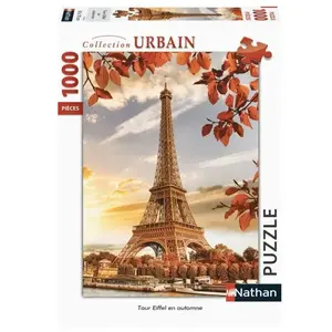 Puzzle 1000 pièces Nathan Tour Eiffel en automne pas cher