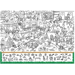 Puzzle Nathan Au Camping Cherche et Trouve 100 pièces pas cher