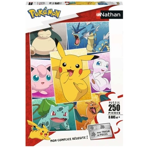 Comparateur de prix : Puzzle 250 pièces - NATHAN - Types de Pokémon - Pour enfants dès 8 ans