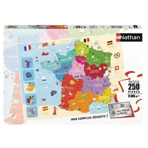 Ravensburger Puzzle 250 pièces Nathan Carte de France pas cher