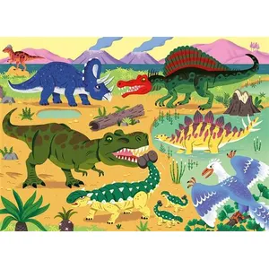 Puzzle Nathan Les dinosaures du Crétacé 60 pièces pas cher