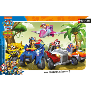 Nathan - Puzzle Enfant - Cadre 15 pièces - En route avec la Pat’Patrouille - Fille ou garçon dès 3 ans - Puzzle de qualité supérieure - Carton épais et résistant - Action & Aventure - 86172