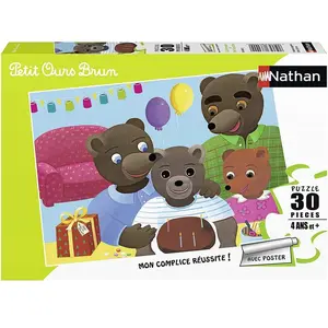 Puzzle 30 pièces Nathan L'anniversaire de Petit Ours Brun