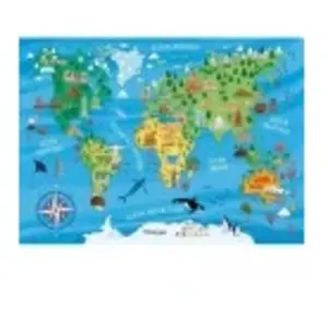 Puzzle 100 pièces Nathan Carte du monde des monuments pas cher