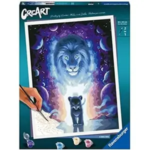 CreArt Lion 30x40 cm - Jojoesart édition - Peinture par numéros   Dès ...