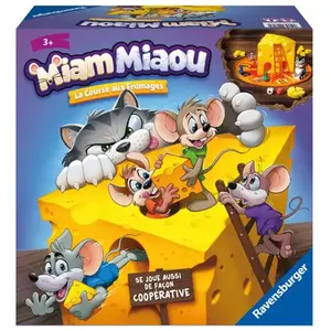 Jeu de société Ravensburger Miam Miaou La course aux fromages pas cher