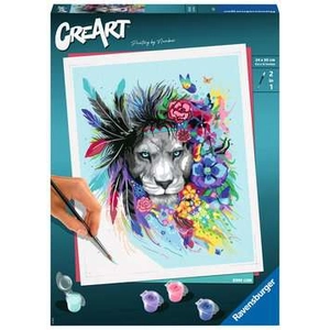 Peinture Ravensburger CreArt Grand Colorful Lion
