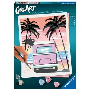 Peinture Ravensburger Creart Grand Bus On The Beach