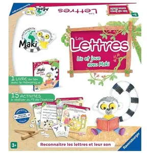 Jeu écriture et lettres Ravensburger Maki apprend à lire pas cher
