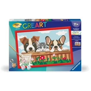 Ravensburger CreArt Kids 31x21cm Chiens et chat pas cher