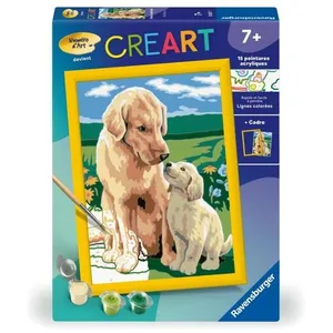 Ravensburger CreArt Kids 18x24cm Amour maternel, Kit de peinture par numéros Numéro... pas cher