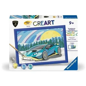 Ravensburger CreArt Kids 18x24cm Lamborghini, Kit de peinture par numéros Numéro d'... pas cher