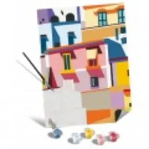 Ravensburger Leinwand Farbenfrohe Häuser pas cher