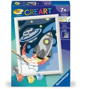Kit de peinture pour enfants - Espace - 13x18 cm - Cadre inclus - Pinc... pas cher