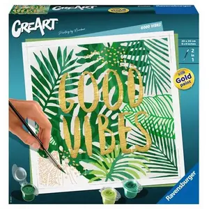 Peinture au numéro Ravensburger Creart Format carré Good Vibes