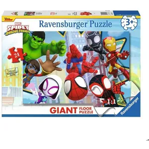 Ravensburger - Puzzle Spidey, collection 24 Giant Sol, 24 pièces, Puzzle pour enfants, âge recommandé 3+ ans pas cher