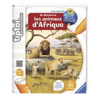 Ravensburger Premier Age Tiptoi - Je Découvre Les Animaux D'afrique