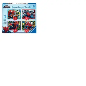 Ravensburger Ultimate Spider-Man 4 In A Box Jigsaw Puzzles pas cher