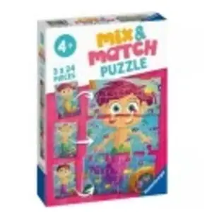 Puzzle 3x24 pièces Ravensburger - Mix&Match Sirènes Et Monstres pas cher