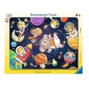 Ravensburger Kinderpuzzel - Dieren Astronauten - 40 stukjes pas cher