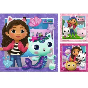 Ravensburger puzzel Gabby's Dollhouse - Legpuzzel - 3x49 stukjes