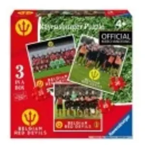 Ravensburger 3 Puzzles - Les Diables Rouges 2016 06852 pas cher