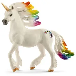 Figurine Schleich 70523 - Licorne arc-en-ciel mâle du Monde des Elves pas cher