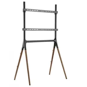 Meuble TV REFLECTA ELEGANT 70W Noir-Noyer - Bois - Acier - 177,8 cm (70'') - 40 kg pas cher