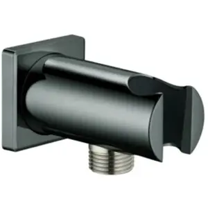 Grohe, Barre de douche + curseur, rainshower - wandaansluitbocht met houder, hard graphite pas cher