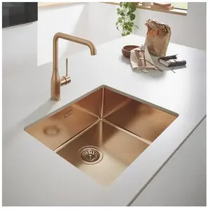 Grohe, Évier, Unterbauspüle K700, 540x440mm warm sunset gebürstet (Evier sous plan, 45 cm, 55 cm) pas cher