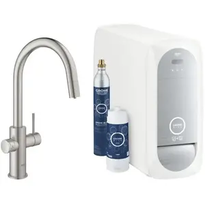 GROHE Blue Home Mono Keukenkraan - Met Bluetooth en WIFI - Starterkit ... pas cher
