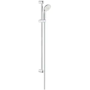 GROHE 27796001 - Stormista 100, artichauts de douche et systèmes - Barre de douche, 3 types de jet, chrome pas cher