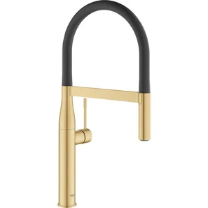 GROHE Essence Professional keukenkraan - Met handdouche - 2 straalopties - Brushed Cool sunrise (mat goud) pas cher