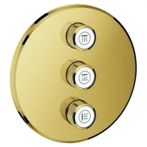 Grohe, Robinetterie de salle de bains, Vanne encastrée GROHTHERM SMARTCONTROL rd triple co sun pas cher