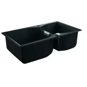 GROHE Évier en composite K700 31658AP0 - A encastrer - 2 bacs - Sans égouttoir - 90x50 cm - Noir graniteVendu pargalaxus