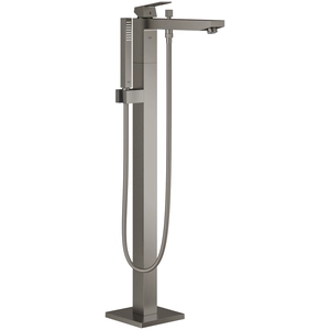 Grohe Eurocube Freestander badkraan m. omstel m. douchehouder m. handdouche en doucheslang 125cm brushed hard graphite pas cher