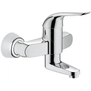 Grohe, Robinetterie de salle de bains, Mitigeur thermostatique EUROECO SPECIAL 1/2" ext. 157mm raccords S chr pas cher