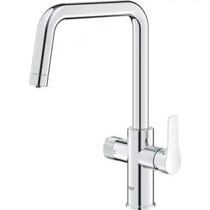 Comparateur de prix : Robinet de cuisine - GROHE - Blue Pure Eurosmart - Bec pivotant 150° - Filtration d'eau - Chromé