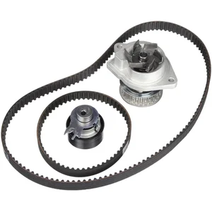 Schaeffler INA Pompe à eau + kit de courroie de distribution pour VOLK...