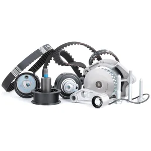 Schaeffler INA Pompe à eau + kit de courroie de distribution pour VOLK...