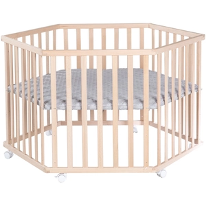 roba Parc 6 carrés « Cosiplay » en hêtre bio avec protection « Roba St... pas cher
