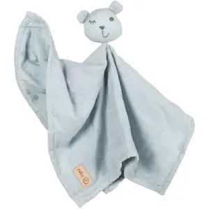 Roba Doudou Lapin Bio Roba Lil Planet 40x40cm Gots - Bleu Ciel pas cher