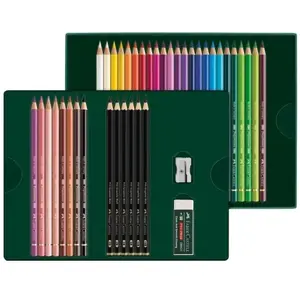 Faber-Castell tekenset - Polychromos en Pitt Grafiet Mat - 40-delig - FC-210053 pas cher