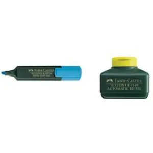 Faber-Castell - Cartouche de recharge "TEXTLINER 1549" , Bleu pas cher