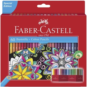 Comparateur de prix : Faber-Castell kleurpotloden - Castle - 60 stuks - FC-111260