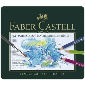 Faber-Castell - Crayons aquarellables ALBRECHT DÜRER, étui métal de 24