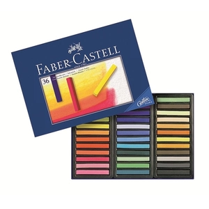 FABER-CASTELL Boîte 36 Pastels Carrés Tendres pas cher