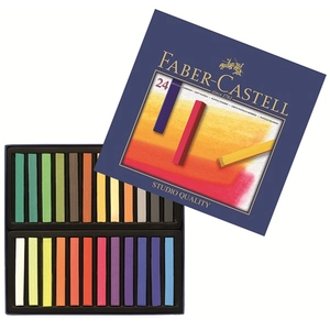 FABER-CASTELL Boîte 24 Pastels Carrés Tendres pas cher