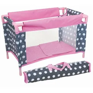 Lit de voyage démontable - accessoire poupée - LISSI DOLLS pas cher